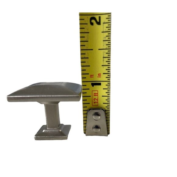 10 PK Brushed Nickel Square Cabinet Knob Modern Design Kitchen Bathroom - Picture 9 of 9